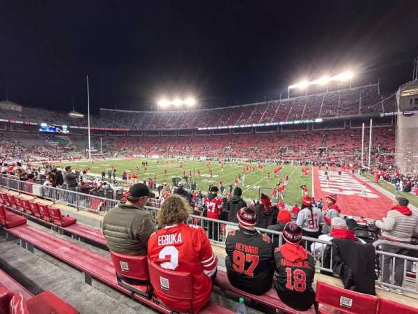 Ohio Stadium, section: 25A, row: 4, seat: 21