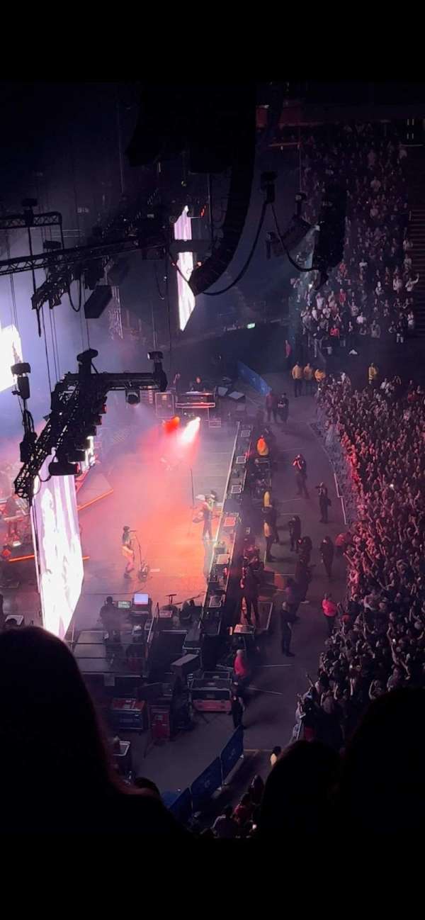 The O2, London, section: 402, row: D, seat: 477