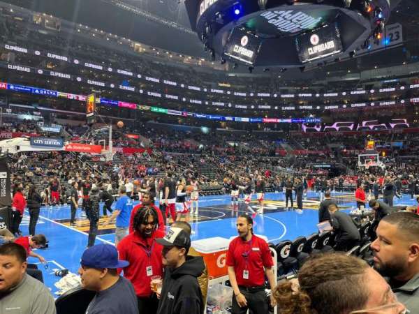 Crypto.com Arena, section: 103, row: 1, seat: 2