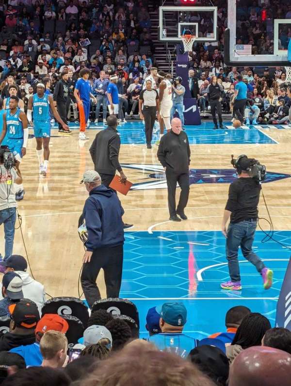 Spectrum Center, section: 101, row: J, seat: 4