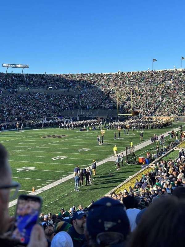 Notre Dame Stadium, section: 16, row: 34, seat: 3