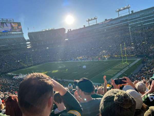 Lambeau Field, section: 107, row: 56, seat: 14