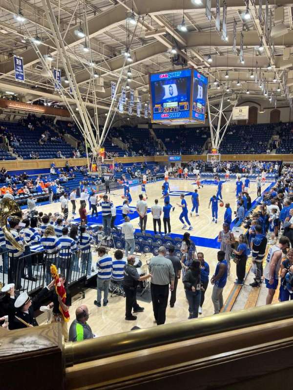 Cameron Indoor Stadium, section: 12, row: 2, seat: 10