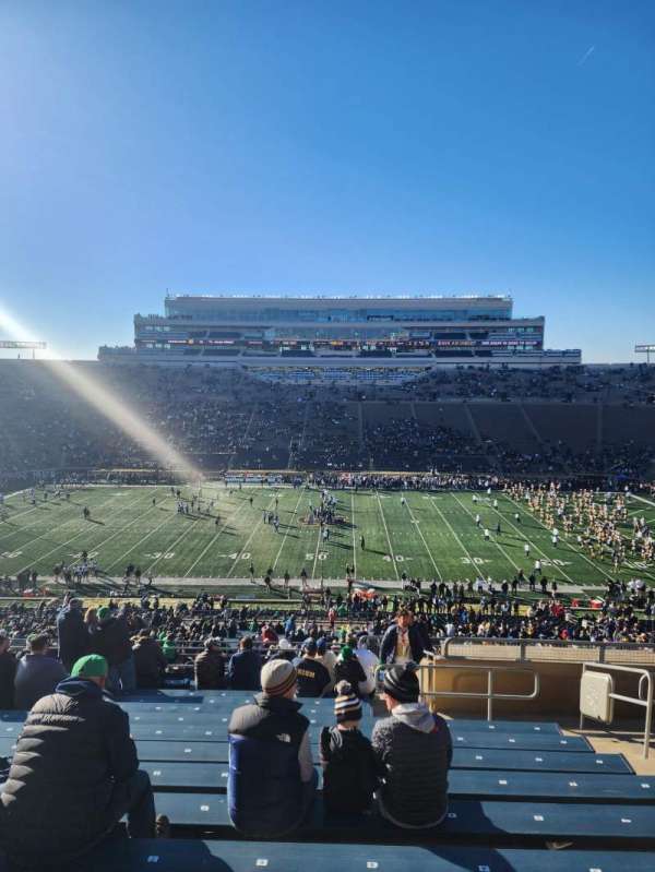 Notre Dame Stadium, section: 110, row: 18, seat: 5