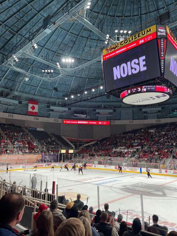 Bojangles' Coliseum, section: 124, row: G, seat: 5