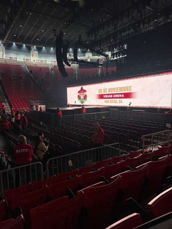 Viejas Arena, section: F, row: 5, seat: 8