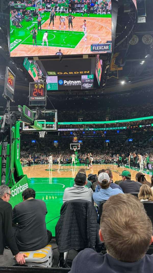 TD Garden, section: 6, row: B, seat: 12