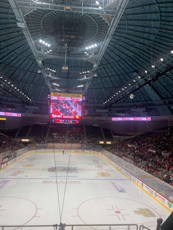 Bojangles' Coliseum, section: 101, row: J, seat: 13