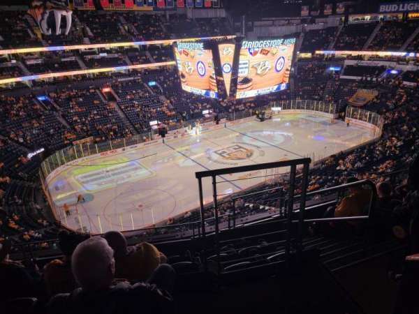 Bridgestone Arena, section: 306, row: F, seat: 1