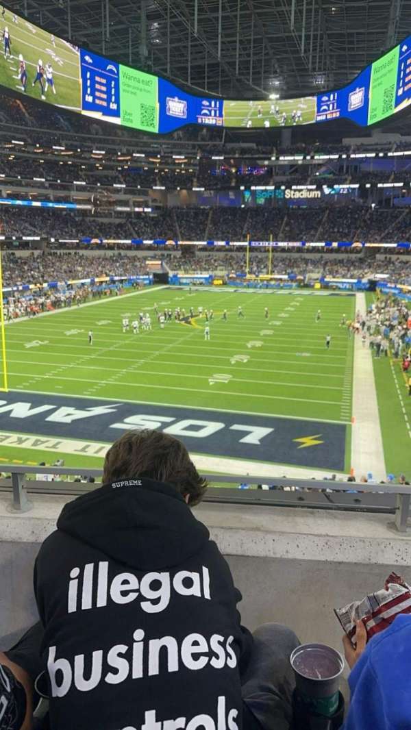 SoFi Stadium, section: 209, row: 2, seat: 2