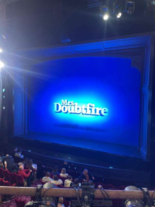 Shaftesbury Theatre, section: Royal circle, row: A, seat: 9