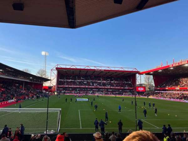City Ground, section: Y2, row: R, seat: 190