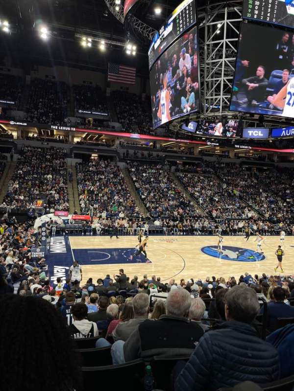Target Center, section: 133, row: N, seat: 2