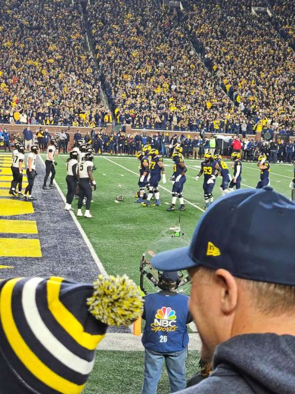 Michigan Stadium, section: 6, row: 2