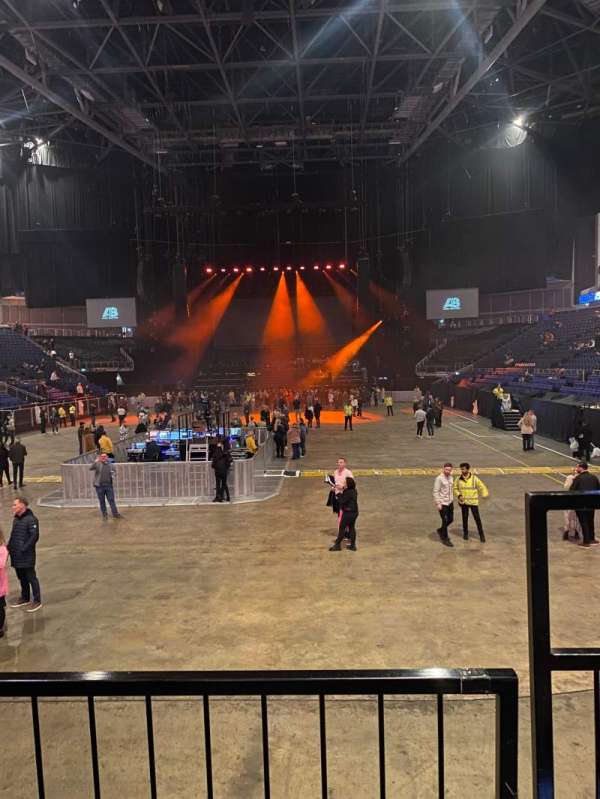The O2, London, section: 107, row: J, seat: 215