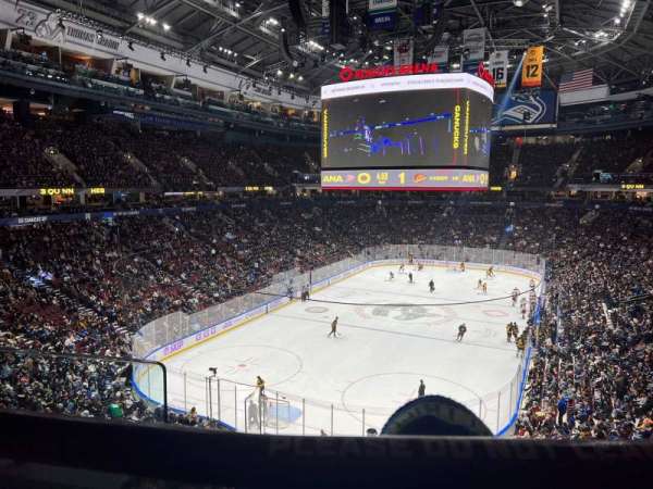 Rogers Arena, section: 329, row: 3, seat: 2