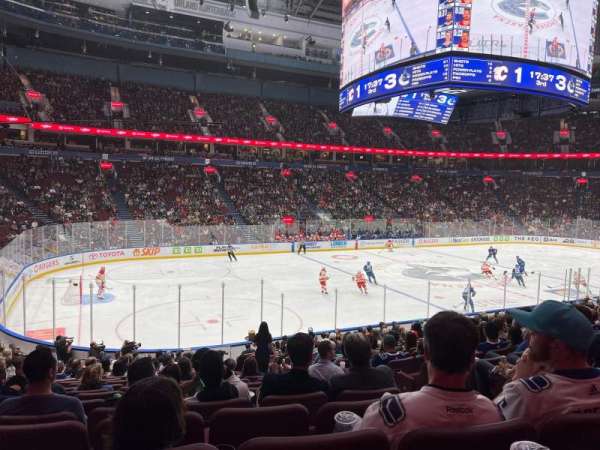 Rogers Arena, section: 108, row: 19, seat: 104