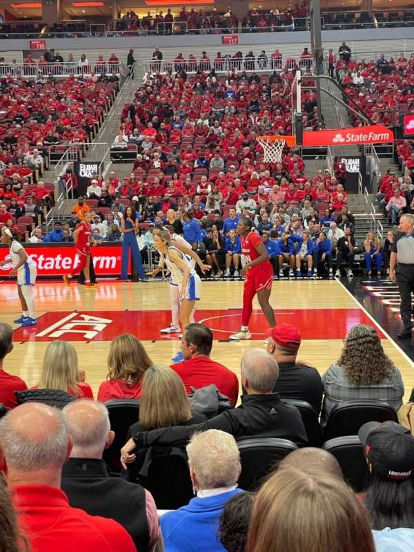 KFC Yum! Center, section: 105, row: E, seat: 6