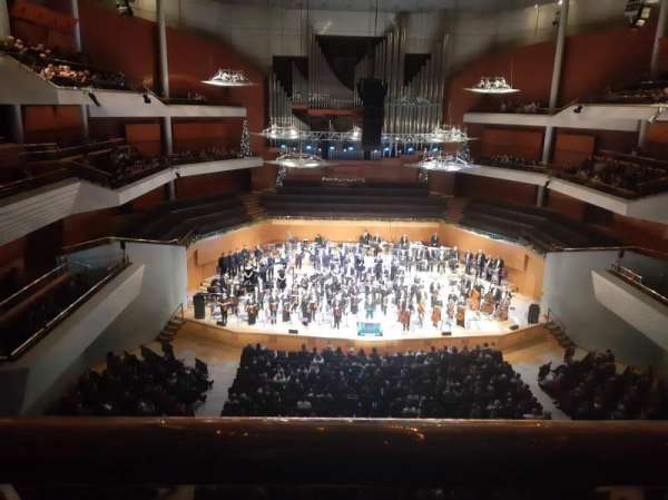 The Bridgewater Hall, section: Gallery, row: A, seat: 25
