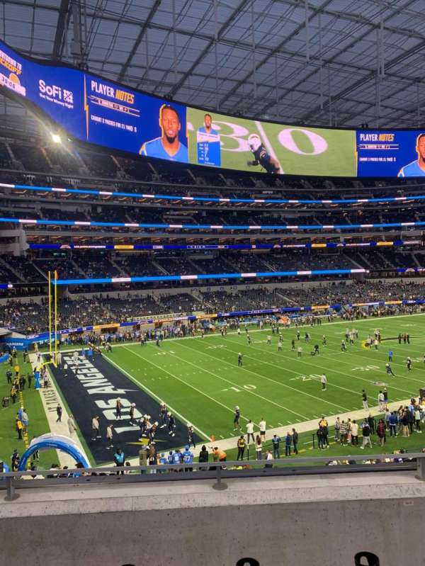 SoFi Stadium, section: 213, row: 3