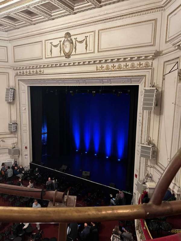 Wilbur Theatre, section: Balcony R, row: A, seat: 22