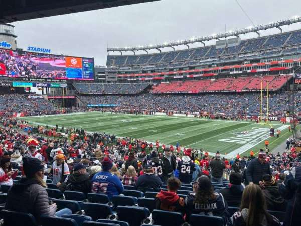 Gillette Stadium, section: 126, row: 36, seat: 3