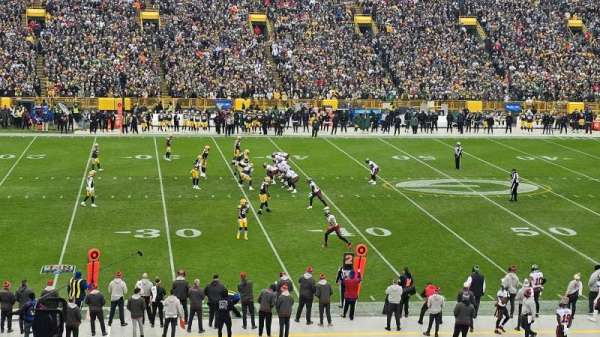 Lambeau Field, section: 123, row: 35, seat: 3
