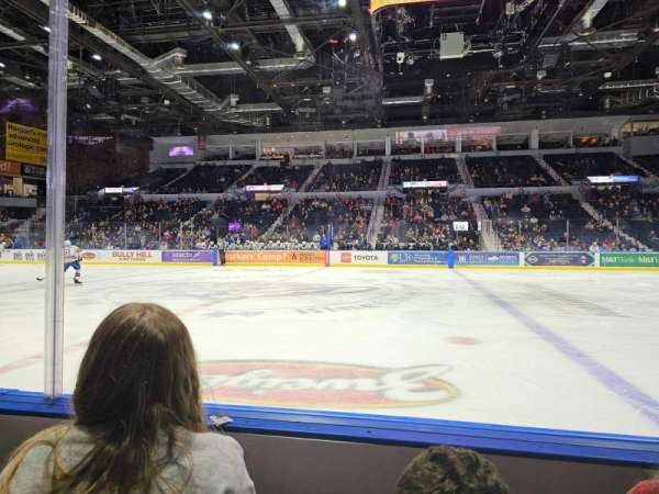Blue Cross Arena, section: 107, row: B, seat: 9