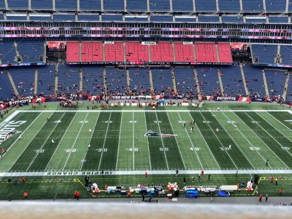Gillette Stadium, section: 310, row: 8, seat: 18