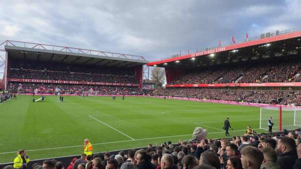 City Ground, section: Y2, row: M, seat: 204