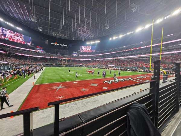 Allegiant Stadium, section: 125, row: 2, seat: 3