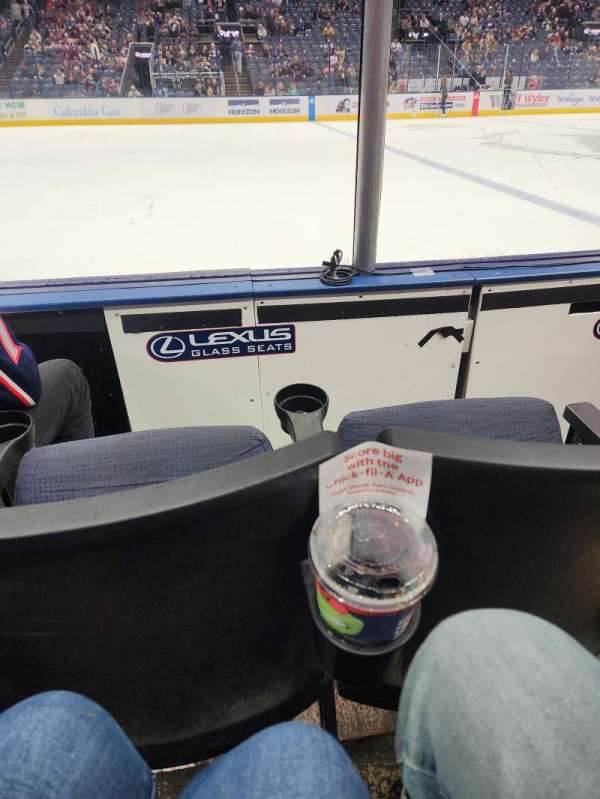 Nationwide Arena, section: 105, row: B, seat: 1-2