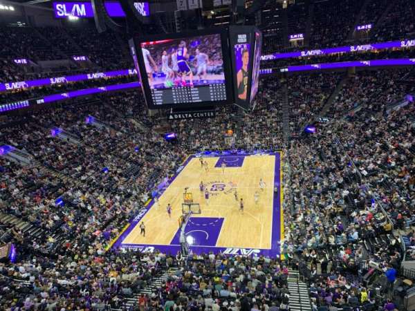 Delta Center, section: 101, row: 1, seat: 6