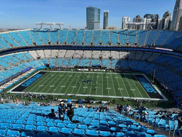 Bank of America Stadium, section: 541, row: 34, seat: 5