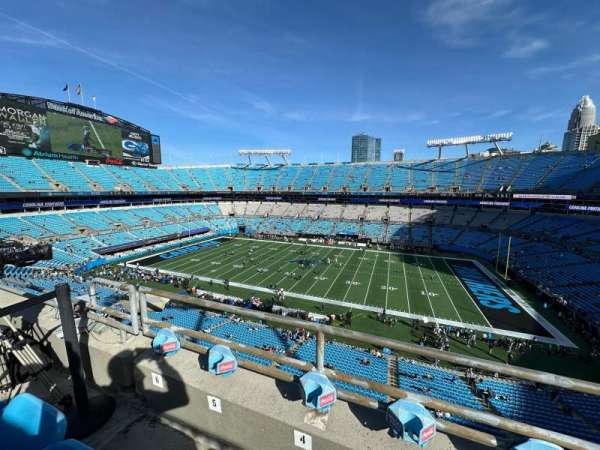 Bank of America Stadium, section: 540, row: WC, seat: 4
