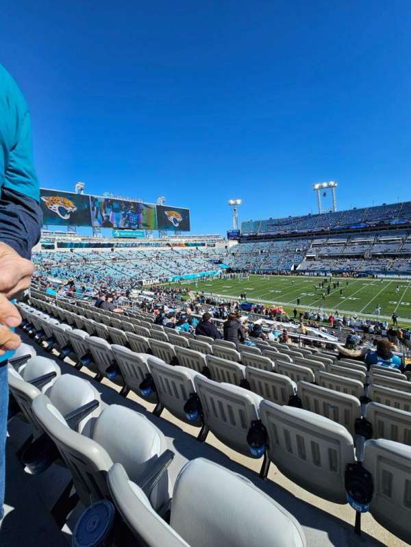 EverBank Stadium, section: 108, row: J, seat: 3