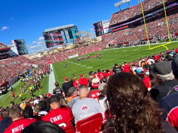 Raymond James Stadium, section: 121, row: AA, seat: 15