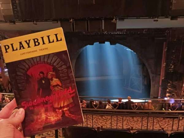 Lunt-Fontanne Theatre, section: Middle Mezzanine RC, row: D, seat: 104