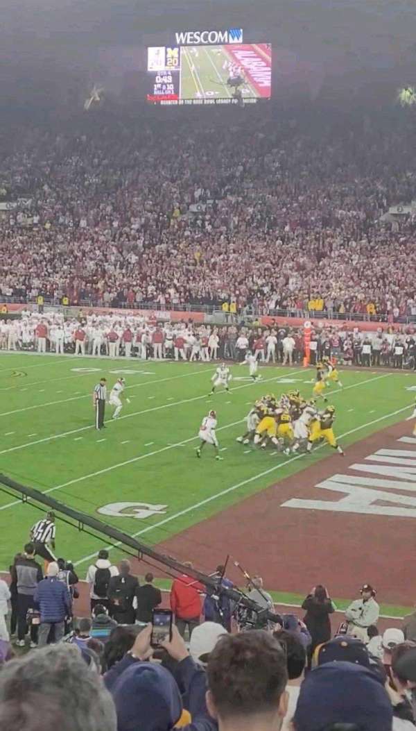 Rose Bowl, section: 22-L, row: 24, seat: 7