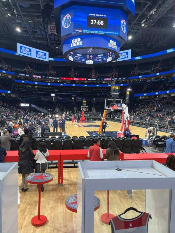 Capital One Arena, section: 105, row: A, seat: 2