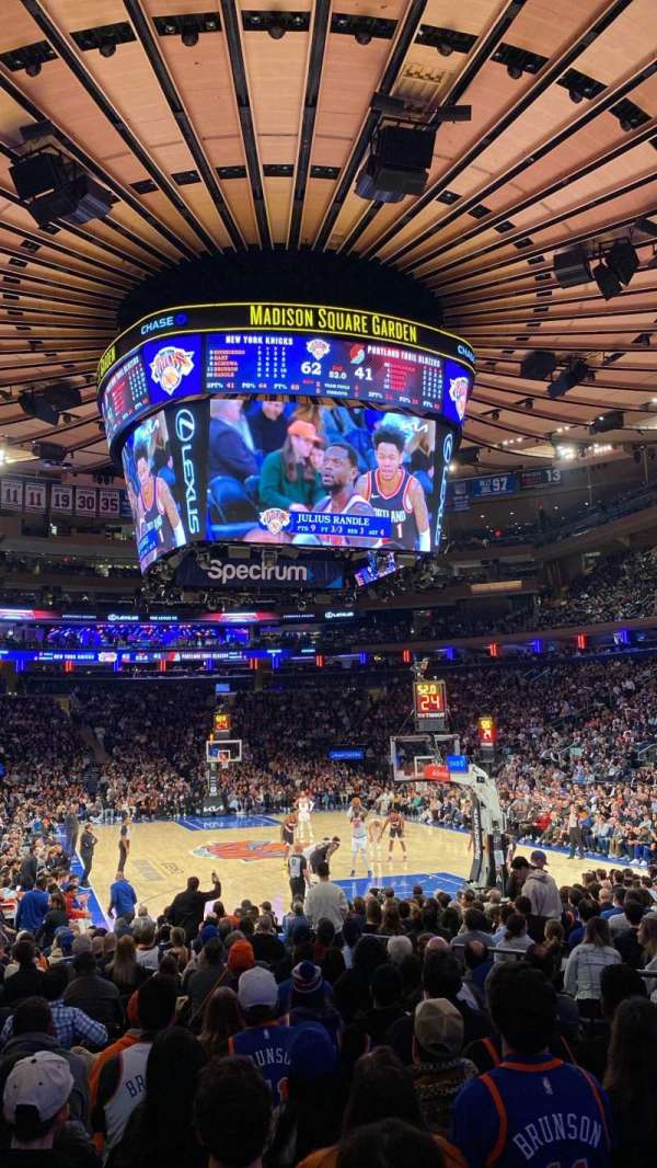 Madison Square Garden, section: 111, row: 7, seat: 5