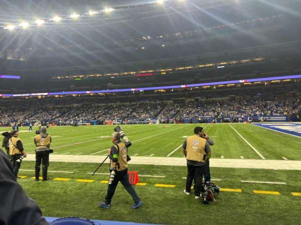 Lucas Oil Stadium, section: 109, row: 1, seat: 23