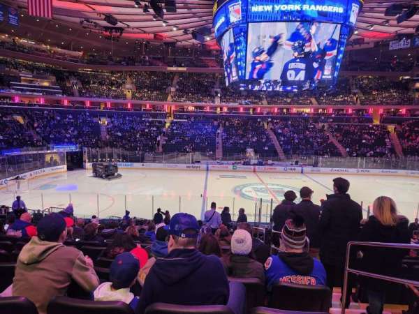 Madison Square Garden, section: 116, row: 19, seat: 18