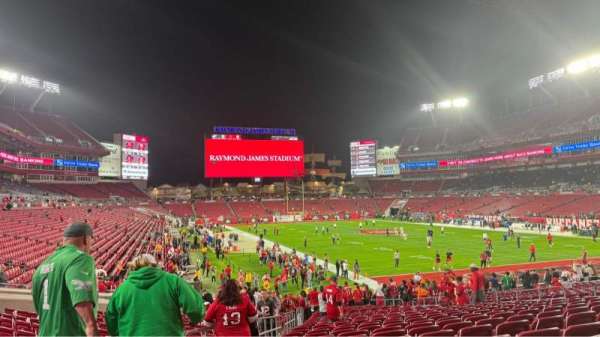 Raymond James Stadium, section: 120, row: CC, seat: 2