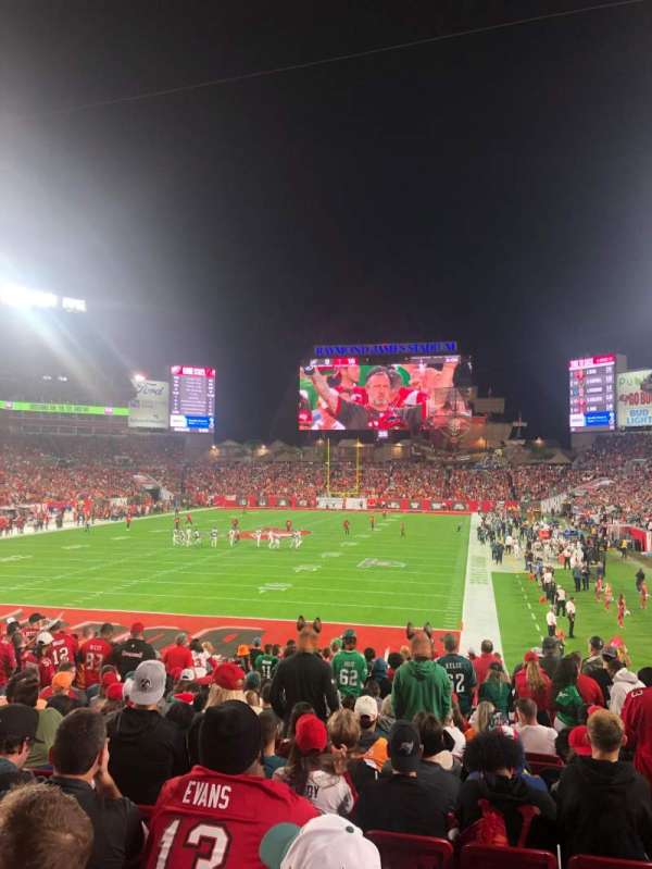 Raymond James Stadium, section: 125, row: BB, seat: 11