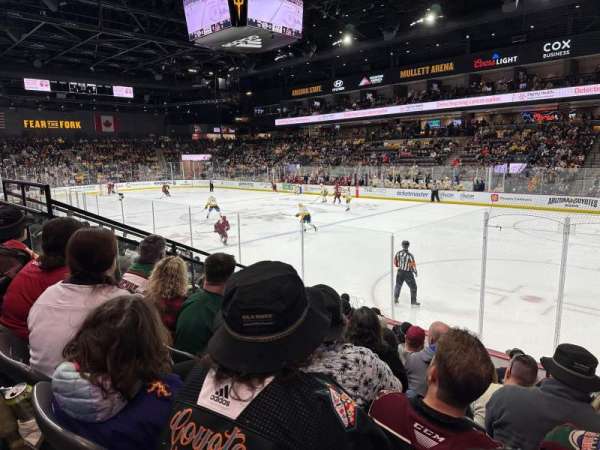 Mullett Arena, section: 109, row: J, seat: 6
