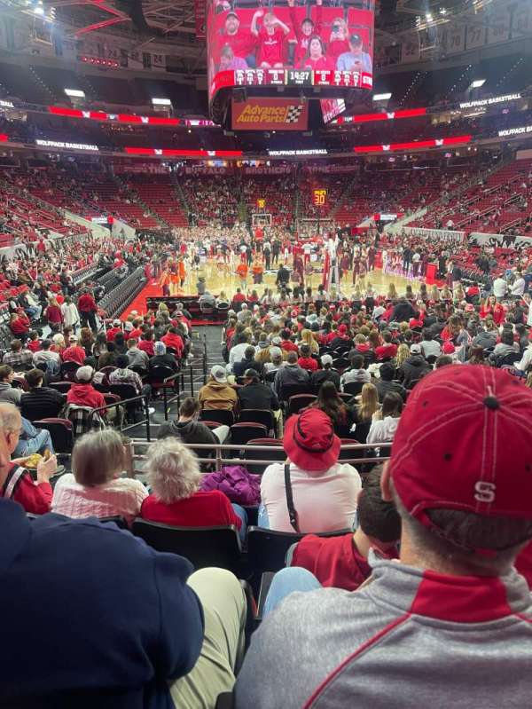 Lenovo Center, section: 127, row: L, seat: 10