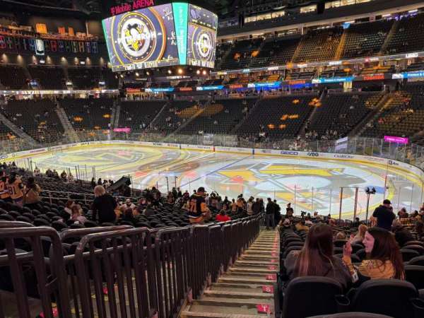 T-Mobile Arena, section: 8, row: W, seat: 1