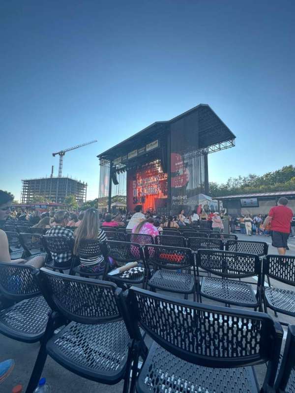 Red hat amphitheater, section: 1, row: Y, seat: 3