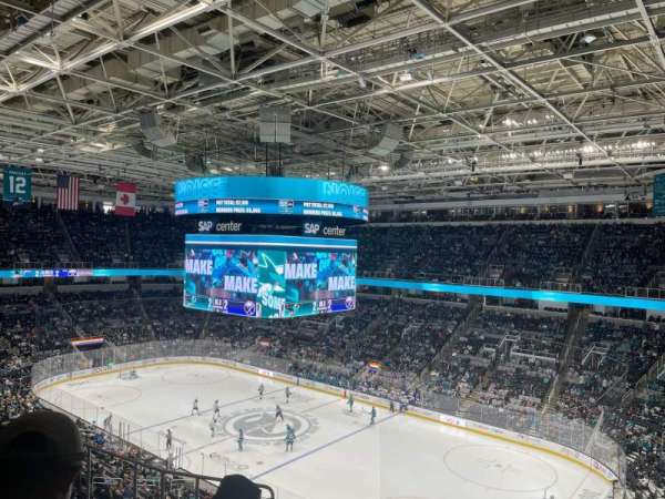 SAP Center, section: 212, row: 8, seat: 11